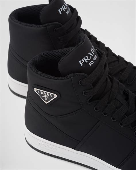 prada women's shoes high|prada gabardine high top sneakers.